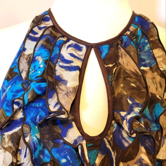 Ann Taylor Sleeveless Floral Women's Dress - Picture 3 of 12